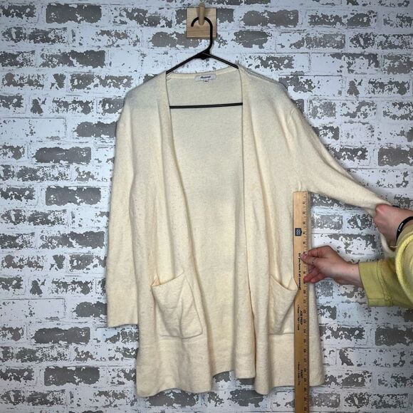 Madewell | women cream merino wool alpaca cardigan sweater - Picture 5 of 10